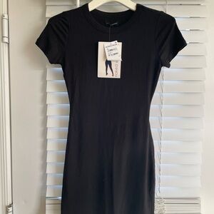 NWT Naked Wardrobe Black Short Sleeve Bodycon Dress